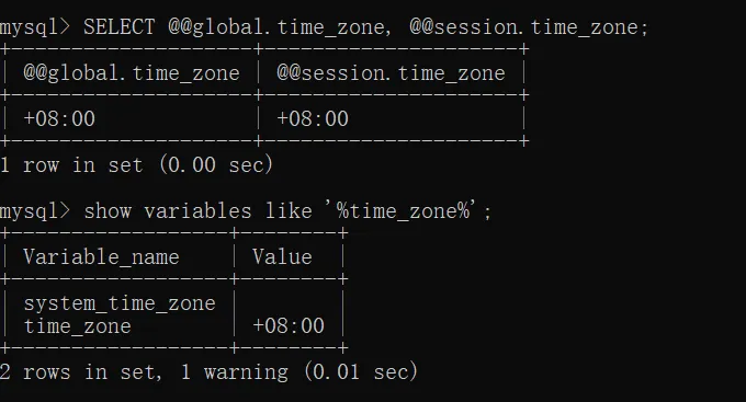 MySQL 时区问题：设置了 my.ini 并重启了服务，依旧是 0 时区