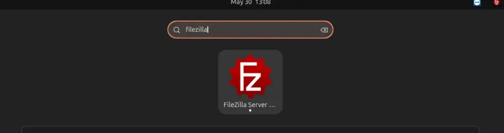 运行 FileZilla Server
