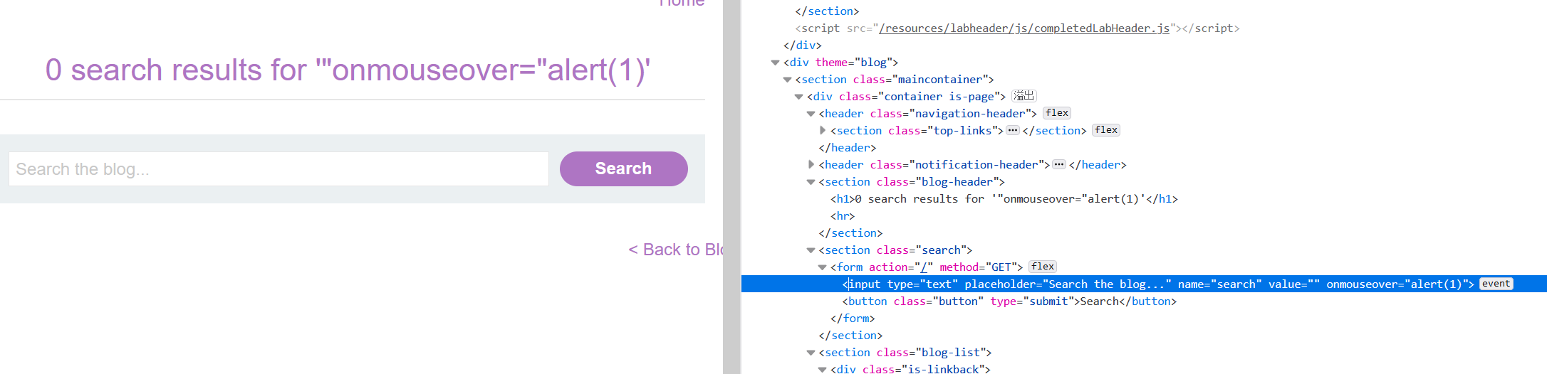 Lab Reflected XSS into attribute with angle brackets HTMLencoded将