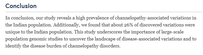 文献解读-遗传病-第四期|《来自印度的自称健康个体的 1029 个基因组揭示了流行且临床相关的心脏离子通道病变异》