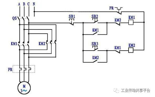 步進電機正反轉實驗電工知識三相電機正反轉的完整接線實物講解原理