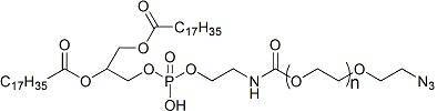 DSPE-PEG-N3,磷脂-聚乙二醇-叠氮 点击化学PEG试剂，可用于药物传递、基因转染和生物分子修饰