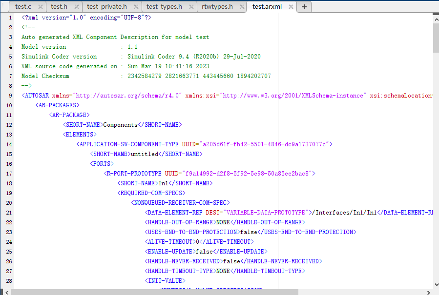 AutoSAR-基于Matlab/Simulink的软件组件开发