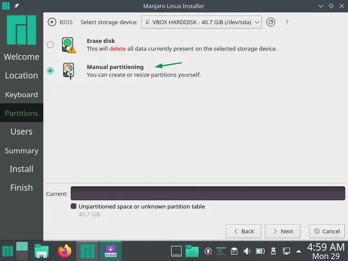 Manual-Partition-Option-Manjaro21-Installation