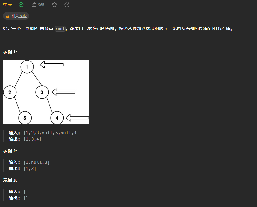 【LeetCode热题100】--199.二叉树的右视图