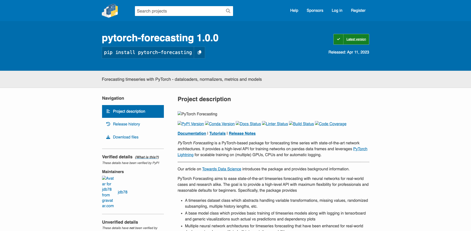 pytorch-forecasting