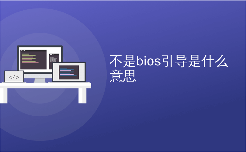 不是bios引导是什么意思