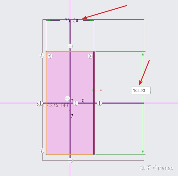 分别是长宽高抢不到就自己造华为mate40procreo建模01绘制长宽高限定