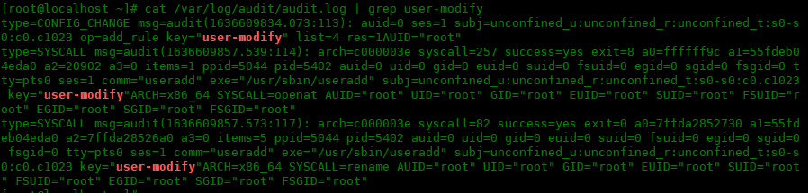 Centos8 使用auditd配置系统审计Centos8 使用auditd配置系统审计