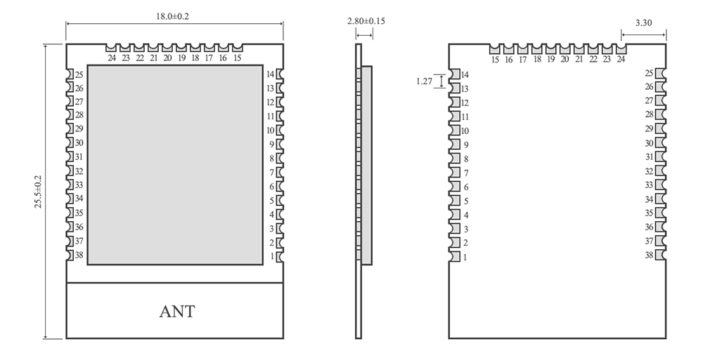 ESP32-WROOM-32 ESP32 wifi模块基本参数与引脚定义