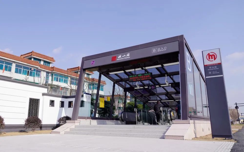 地铁7号线坎山站,新港站瓜沥文广站记者带您走进其中换乘车站5座设 19