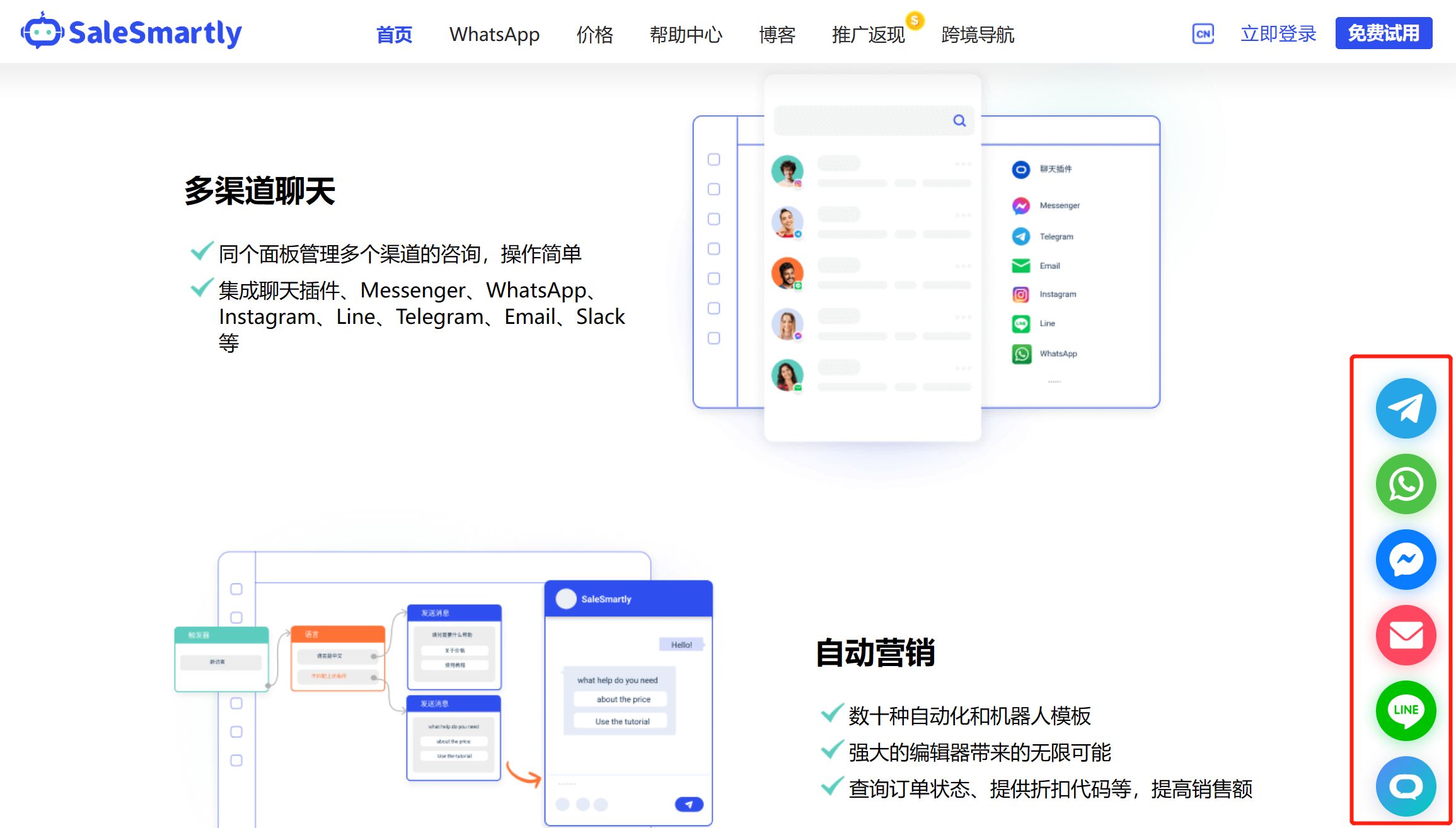 如何用SaleSmartly完善您的实时聊天页面