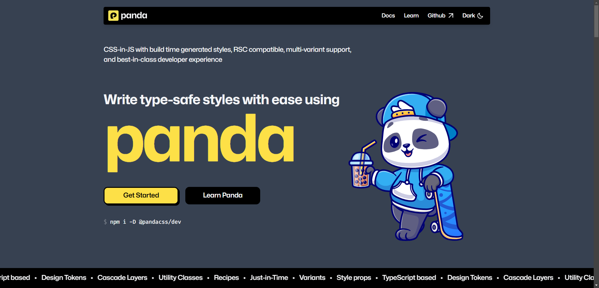 Panda 编译时原子化 CSS-in-JS 框架的跨平台方案