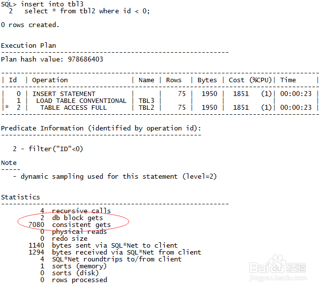 consistent gets和db block gets的一些区别