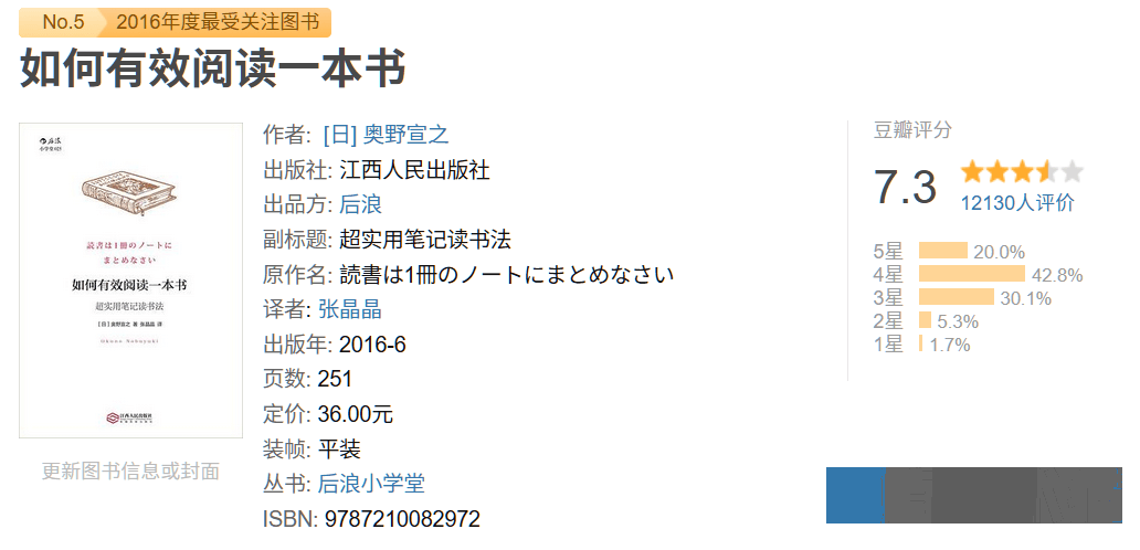 阅读奥野宣的《如何有效地读书》  读书 重读 信息 阅读 阅读笔记 笔记 奥野宣 如何选择 想法 读书笔记 第1张