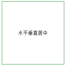DIV居中的经典方法