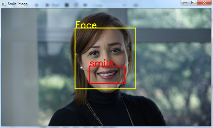 使用Python在OpenCV中使用haar Cascade的微笑检测