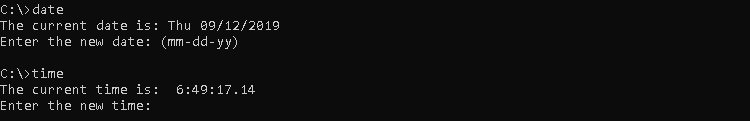 Display Date and Time In Windows Command Line