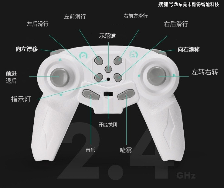 酷得单片机方案 2.4G儿童遥控漂移车