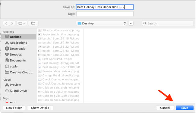Click on Save to export the merged PDF as a new document