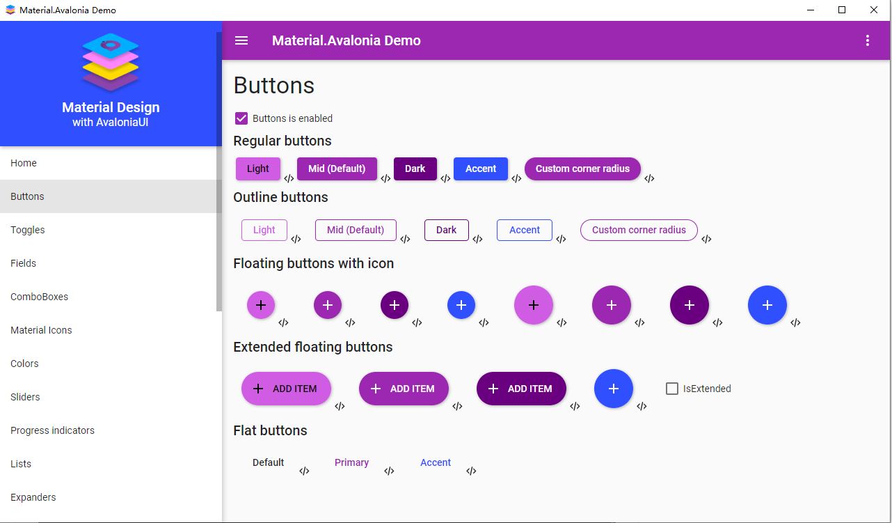 基于Material Design风格开源的Avalonia UI控件库_源地址_06