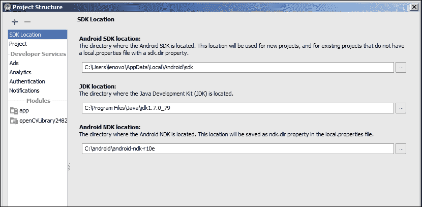 Using the native OpenCV library within Android Studio