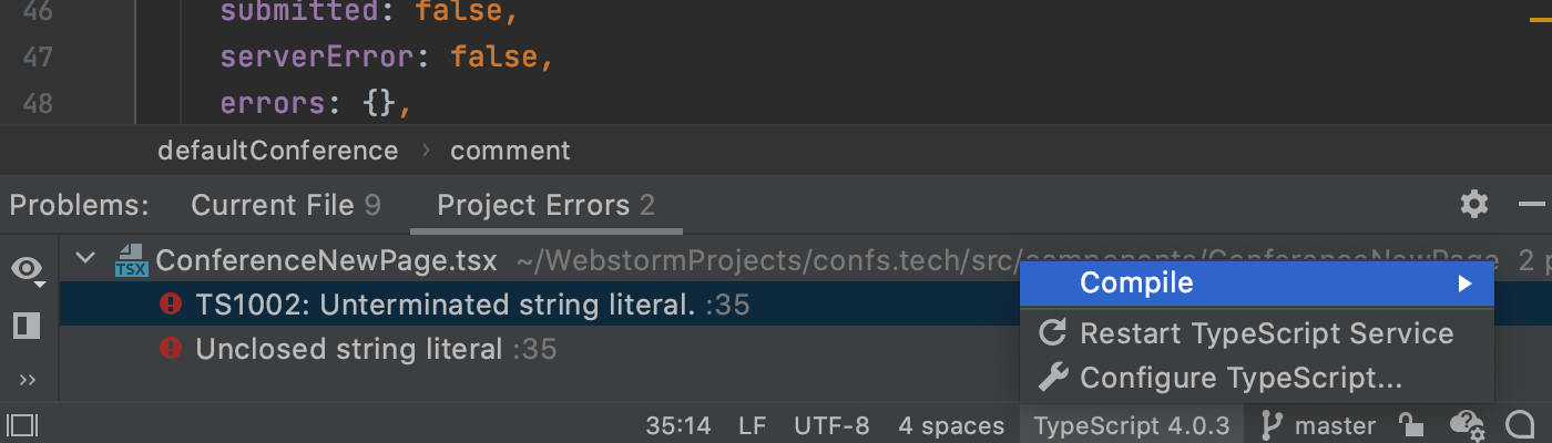集成TS问题工具窗口