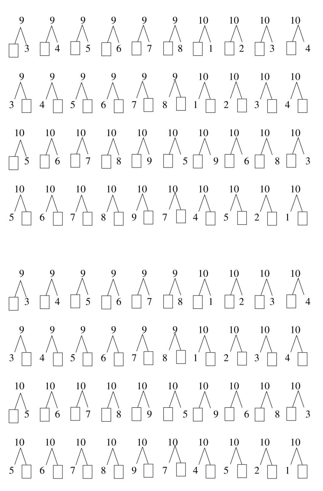 幼儿园大班数学10的分解_哔哩哔哩_bilibili