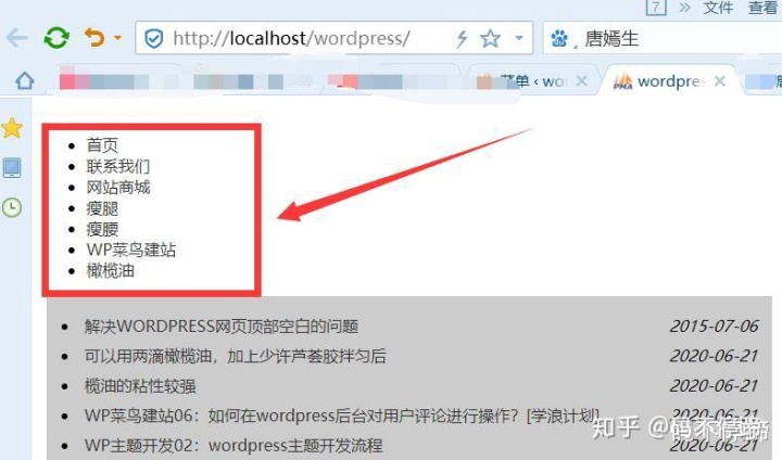 wordpress page显示未找到页面_wordpress网站模板开发中，怎样创建自定义导航菜单？...