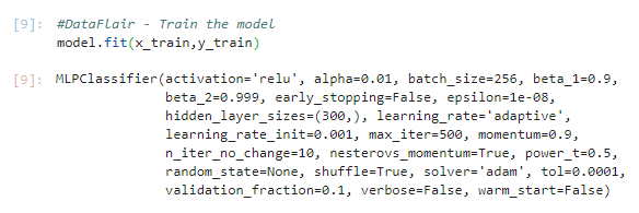 train model simple python project