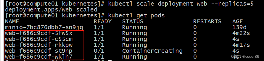 k8s中使用Deployment控制器实现升级、回滚、弹性伸缩