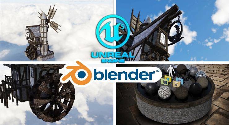 Blender与UE5完美结合全流程创作游戏资产视频教程 Blender教程-第1张