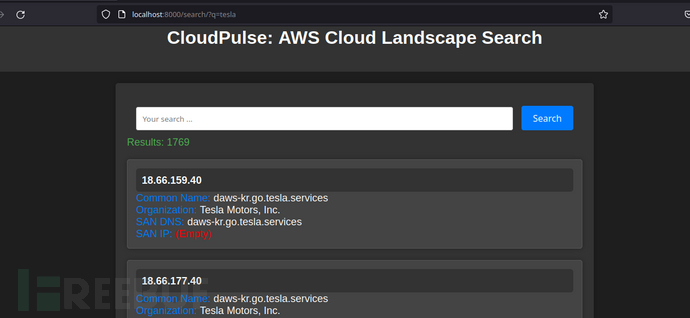 CloudPulse：一款针对AWS云环境的SSL证书搜索与分析引擎