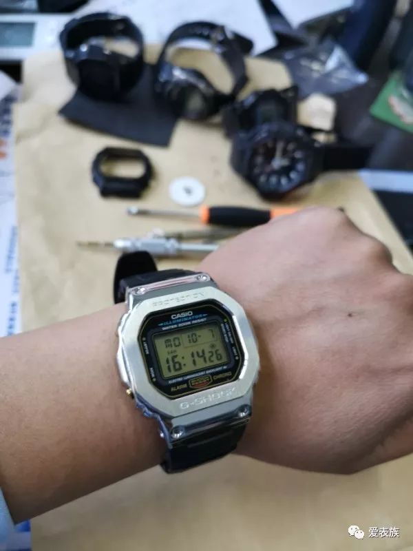 php饼图只有一个小方块_第一次改装卡西欧小方块5600e.