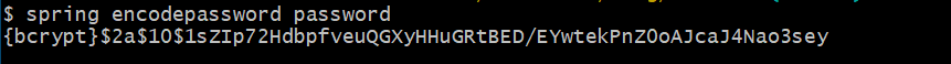 SpringBoot CLI 加密