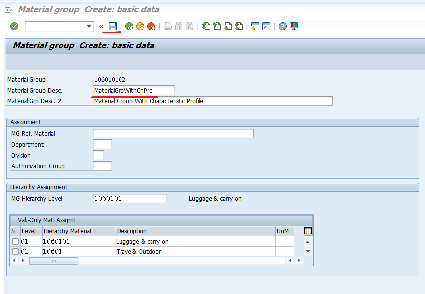 SAP RETAIL ļ(Characteristic Profile) II