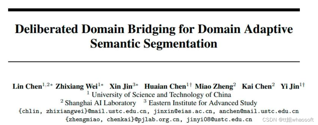 跨域自适应语义分割新技术_Domain