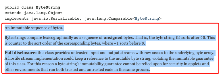 Official API description