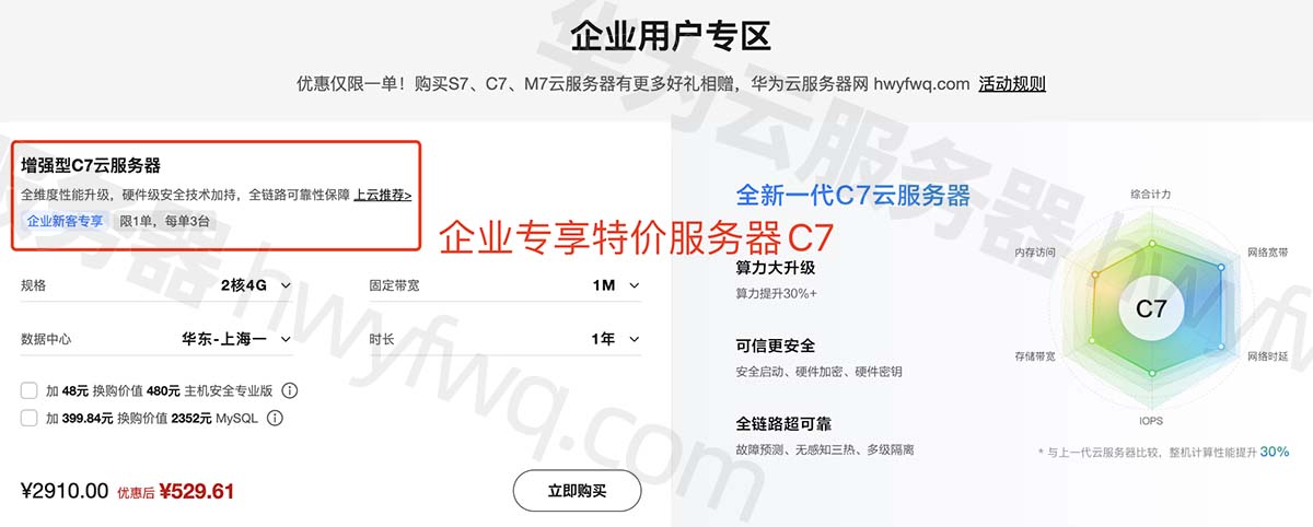 华为云服务器租用价格_云服务器优惠活动_2024年新版报价