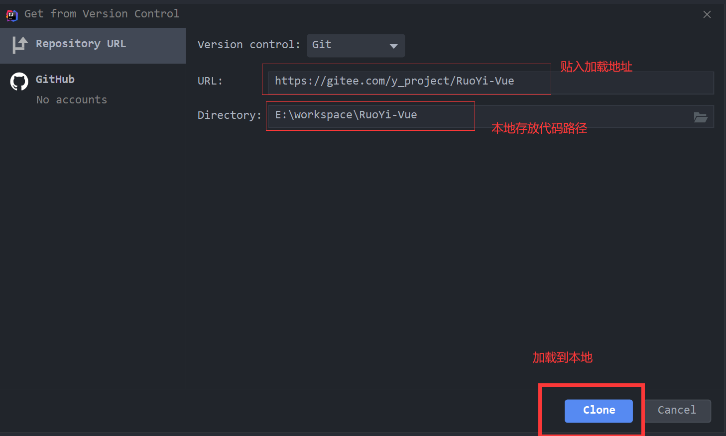 59c316bf0e2d698bc5e4c3c3ed459822 - 2022最新IntellJ IDEA诺依开发部署文档