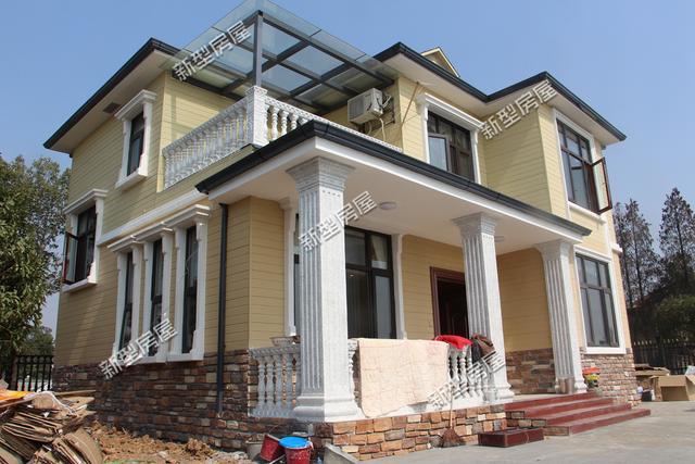 eps罗马柱头制作方法_农村人盖房子,为什么总没别墅漂亮?罗马柱,窗套,