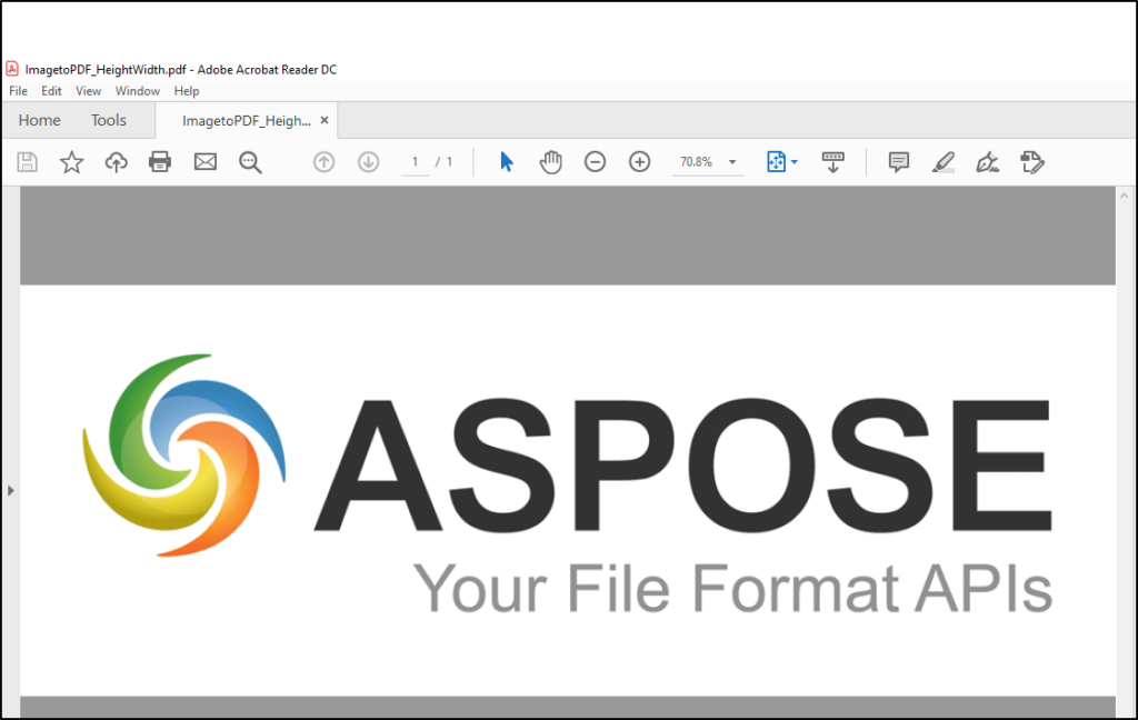 PDF处理控件Aspose.PDF功能演示：使用C＃将JPG/PNG/TIFF/EMF/BMP图像转换为PDF