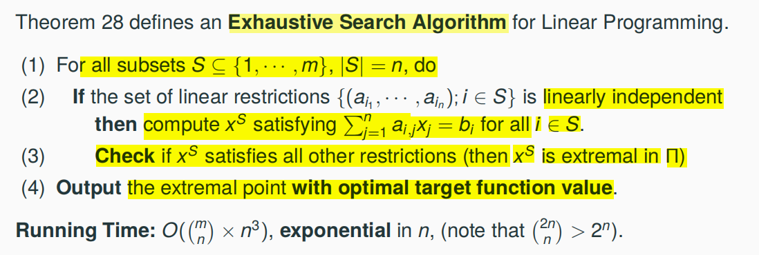 Exhaustive Search Algorithm