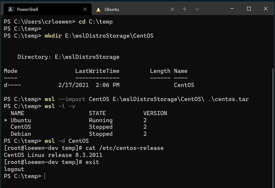 导入要用于 WSL 的任何 Linux 分发版_wsl --impor-CSDN博客