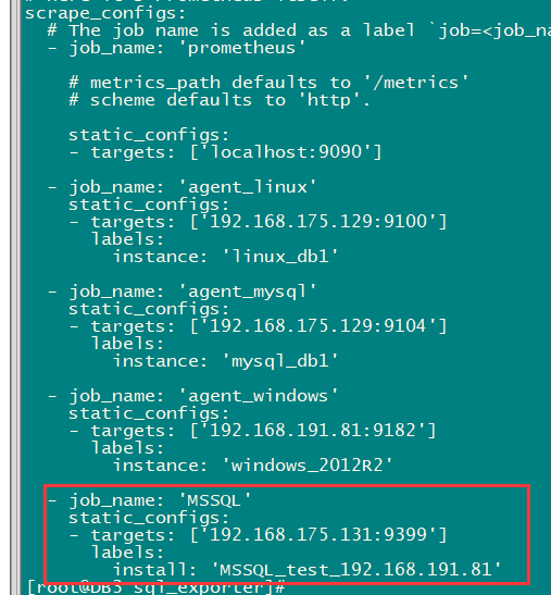 sql_exporter mysql_【最佳实践】prometheus 监控 sql server （使用sql_exporter）-CSDN博客