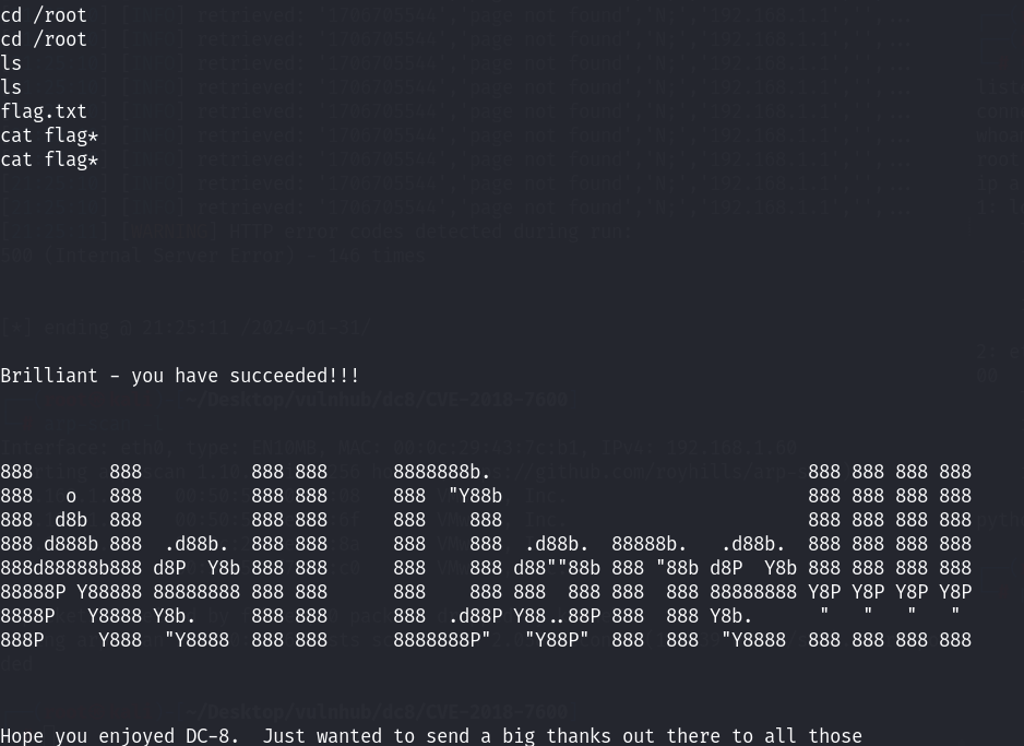Vulnhub-DC8