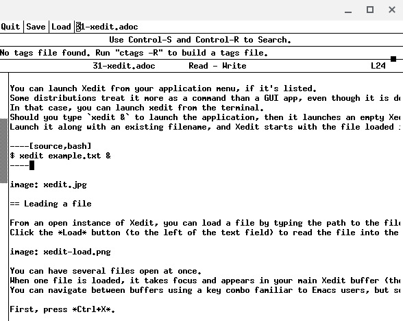 体验 Xedit 文本编辑器的实用功能体验 Xedit 文本编辑器的实用功能