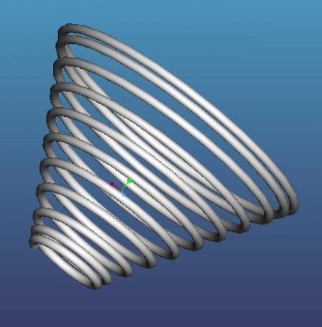 用polt3画曲面creoproe曲面造型八种弹簧制作教程