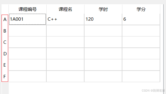 入门 PyQt6 看过来（案例）18~ 表格属性_pyqt6_02