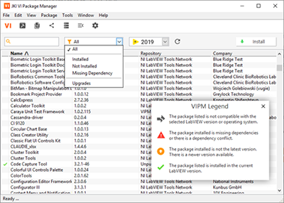 LabVIEW使用VI Package Manager（VIPM）下载和管理附加组件